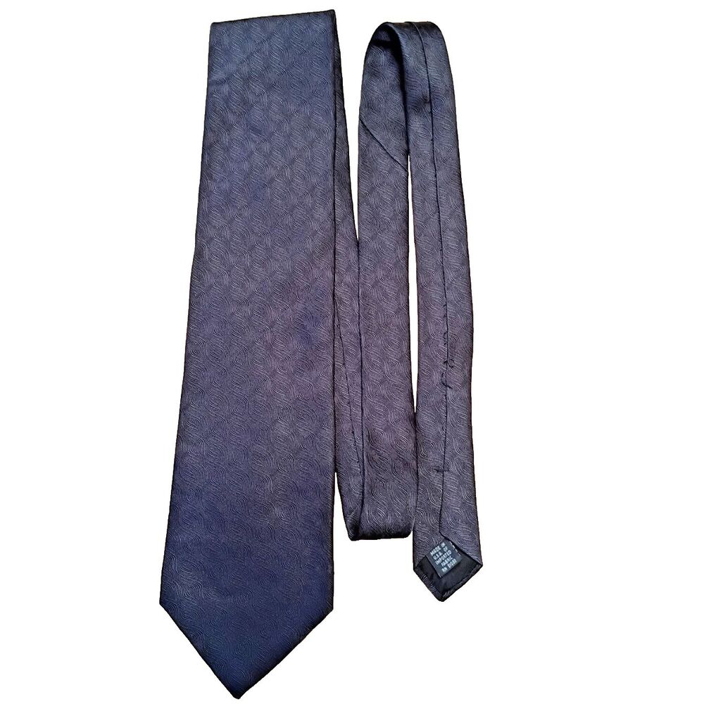 Puritan Special Edition Solid Black Repp Silk Tie Made in the USA